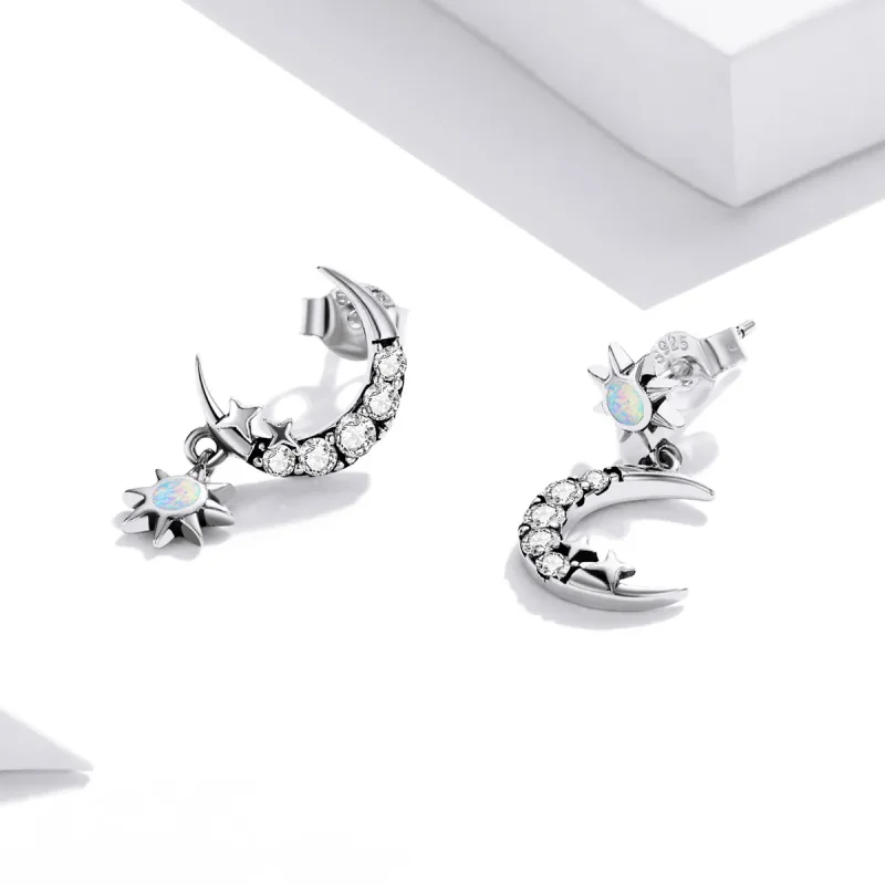 (bilde for) Pandora Style Wear Stars and Wear Moonhengende øredobber - SCE1239 - Vis 2