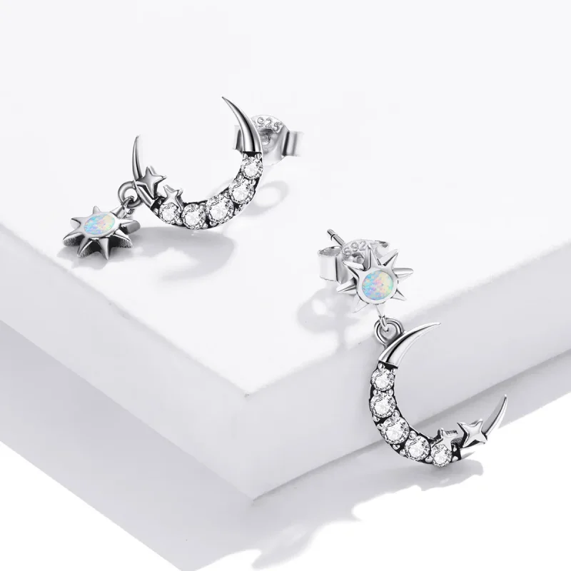 (bilde for) Pandora Style Wear Stars and Wear Moonhengende øredobber - SCE1239 - Vis 3