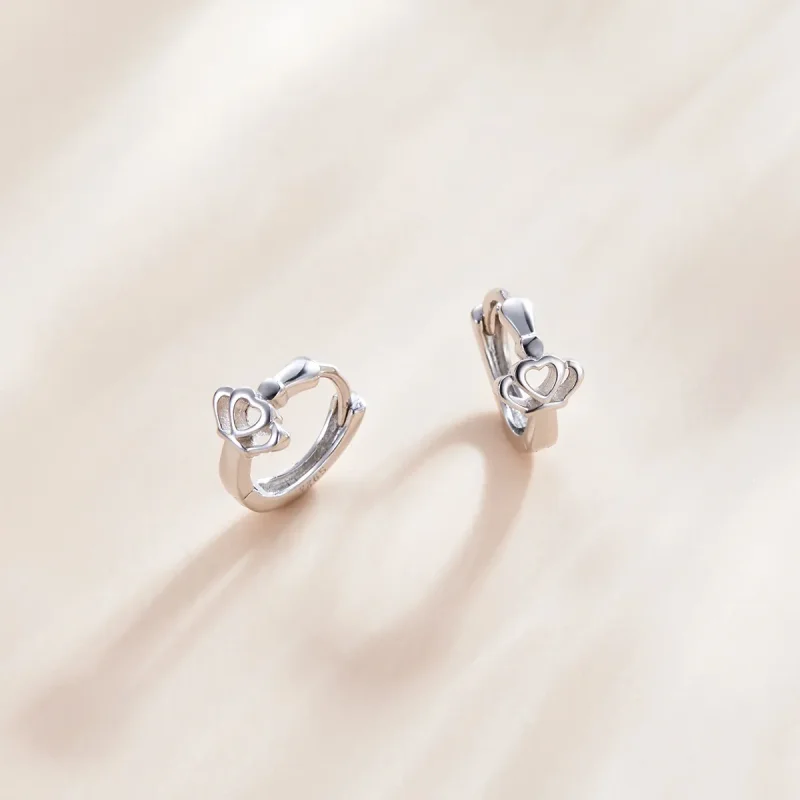 (bilde for) Pandora Style Crown Hoop øredobber - SCE1040 - Vis 2