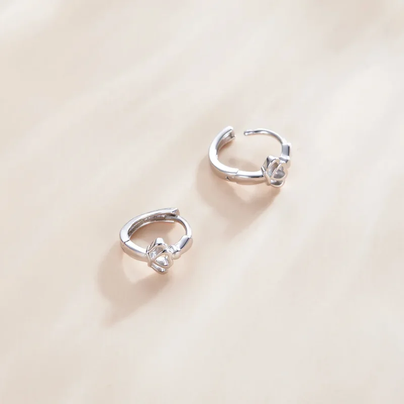 (bilde for) Pandora Style Crown Hoop øredobber - SCE1040 - Vis 3