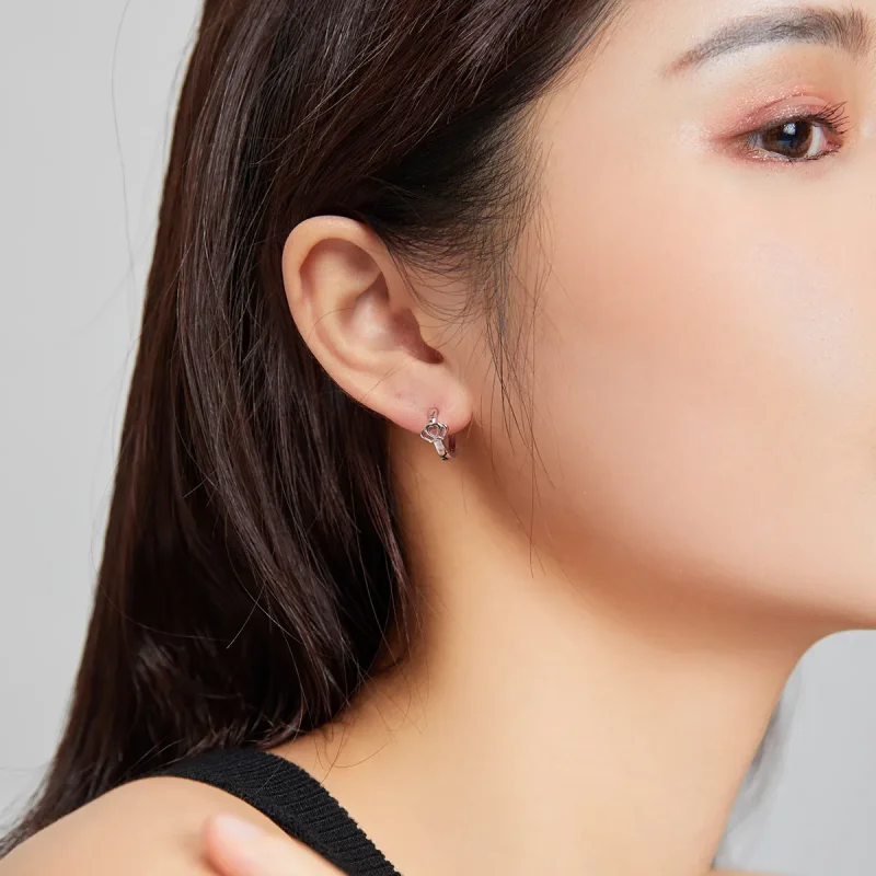 (bilde for) Pandora Style Crown Hoop øredobber - SCE1040 - Vis 7