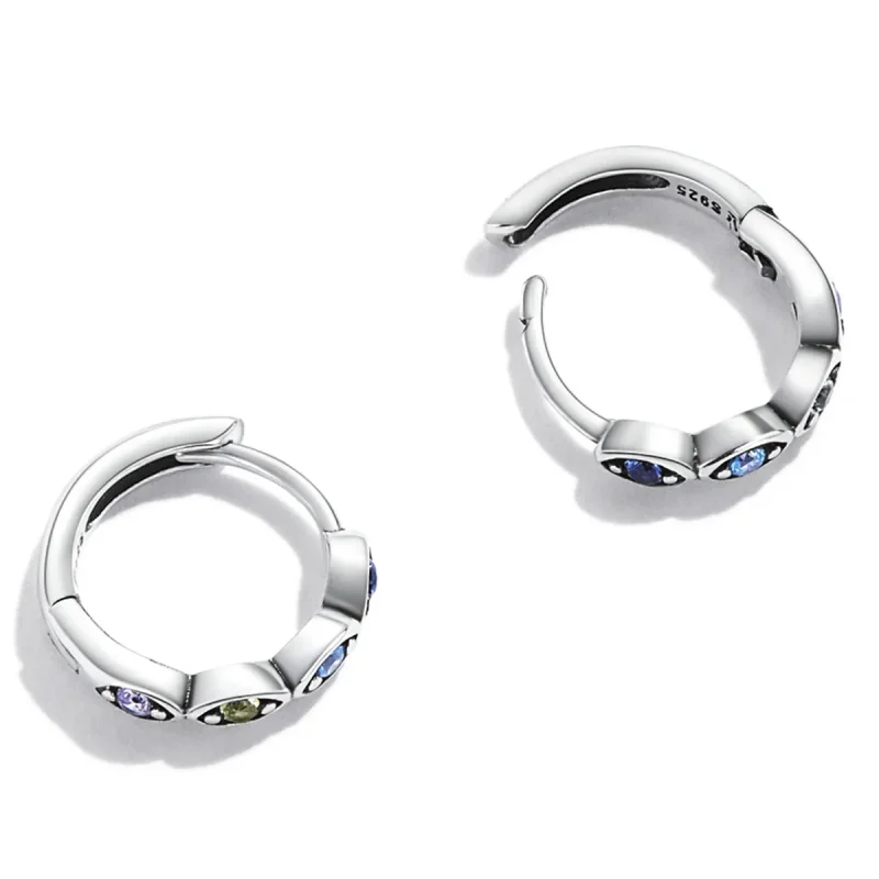 (bilde for) Pandora Style Devil Eye Hoop øredobber - SCE1358 - Vis 4