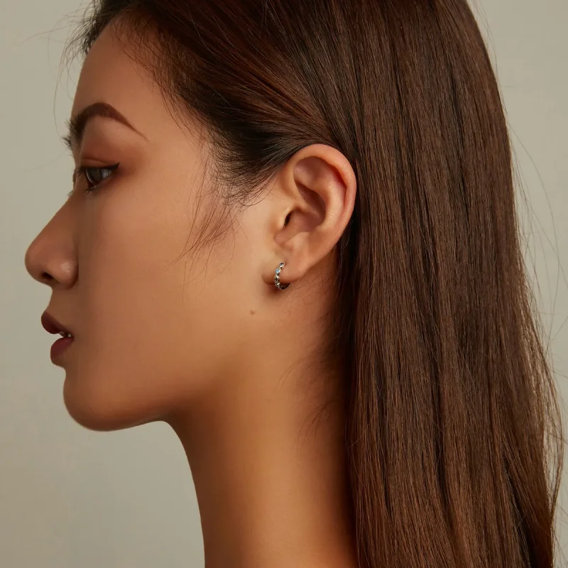 (bilde for) Pandora Style Devil Eye Hoop øredobber - SCE1358 - Vis 5