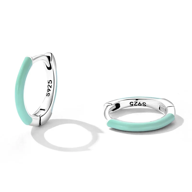 (bilde for) Pandora Style Double Circle Hoop Øredobber - SCE1454 - Vis 2