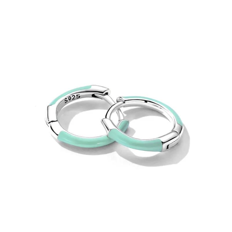 (bilde for) Pandora Style Double Circle Hoop Øredobber - SCE1454 - Vis 3
