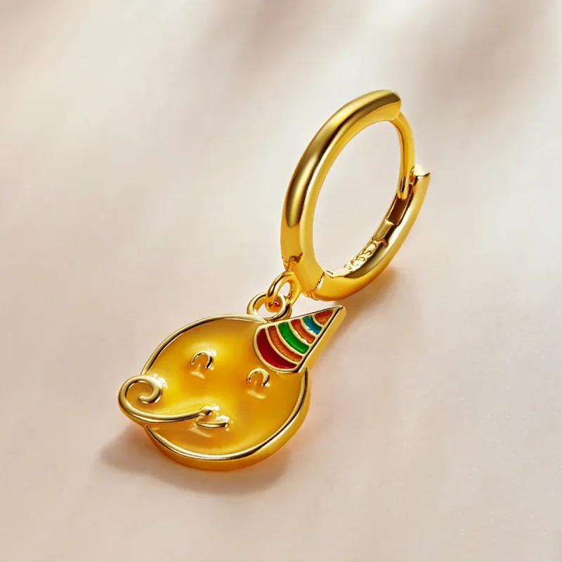 (bilde for) Pandora Style Emoji - Celebrate Hoop øredobber - SCE1204-A - Vis 2