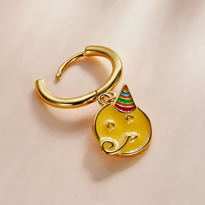 (bilde for) Pandora Style Emoji - Celebrate Hoop øredobber - SCE1204-A - Vis 3
