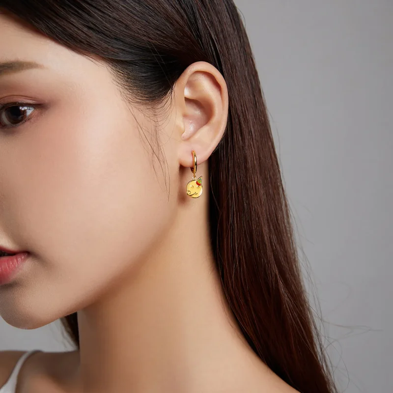 (bilde for) Pandora Style Emoji - Celebrate Hoop øredobber - SCE1204-A - Vis 4