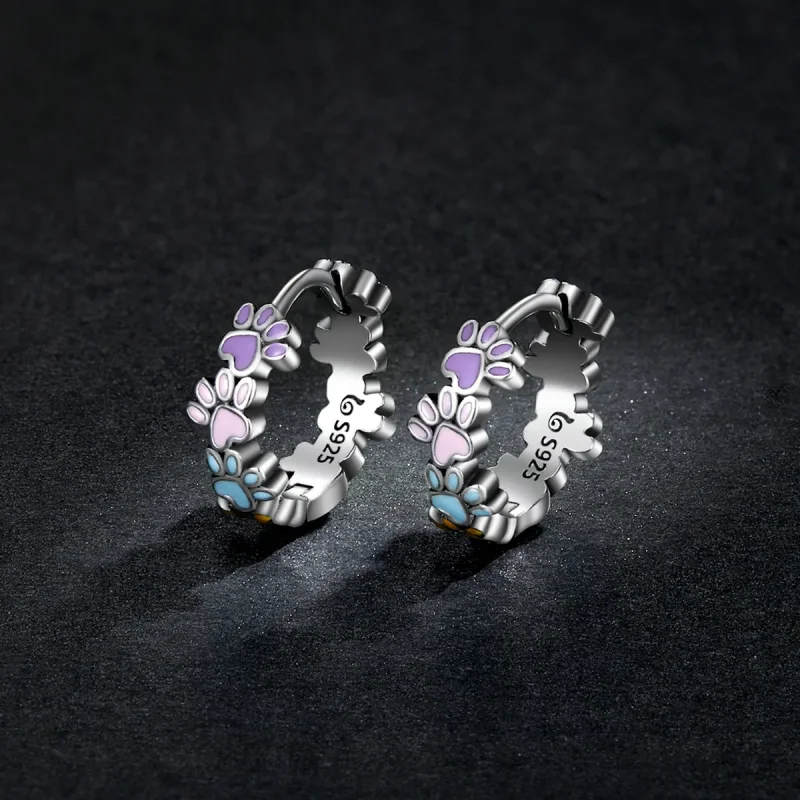 (bilde for) Pandora Style Fargerike Claws Hoop øredobber - BSE580 - Vis 5