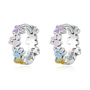 (bilde for) Pandora Style Fargerike Claws Hoop øredobber - BSE580