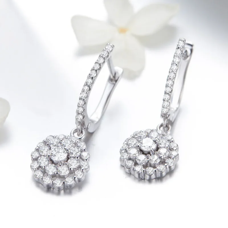 (bilde for) Pandora Style Flower of Light Hoop øredobber - SCE517 - Vis 4