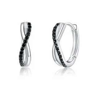 (bilde for) Pandora Style Infinity Symbol Hoop øredobber - BSE399
