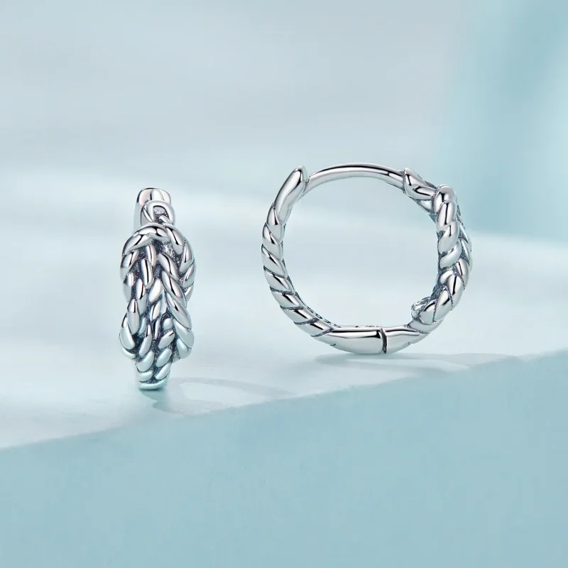(bilde for) Pandora Style Knot Hoop øredobber - SCE1523 - Vis 2