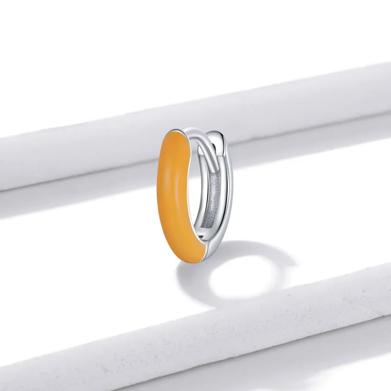 (bilde for) Pandora Style Little Orange Hoop øredobber - BSE488-OR - Vis 2