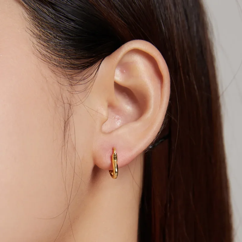 (bilde for) Pandora Style Metal Hjertebøyle øredobber - SCE1174-B - Vis 6
