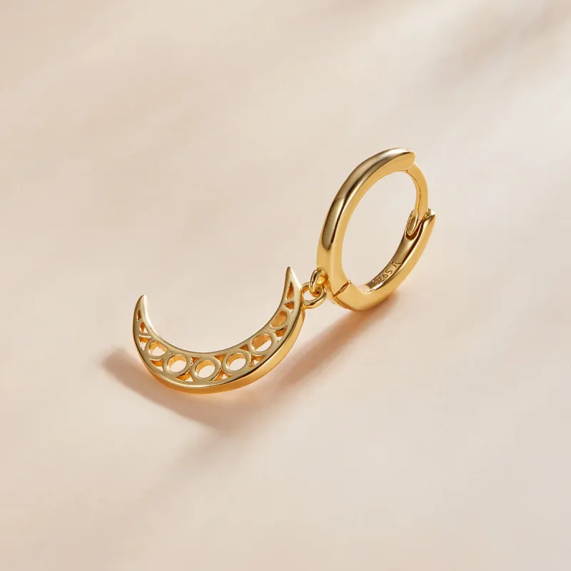 (bilde for) Pandora Style Minimalism - Crescent Hoop øredobber - SCE1191 - Vis 2