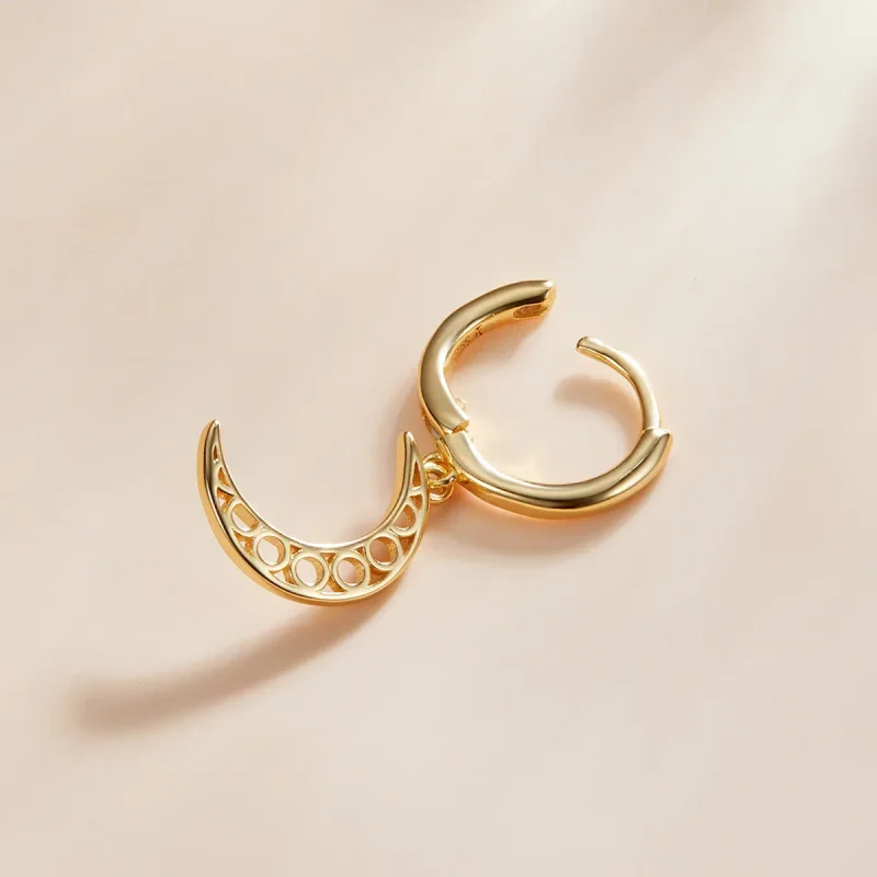 (bilde for) Pandora Style Minimalism - Crescent Hoop øredobber - SCE1191 - Vis 3