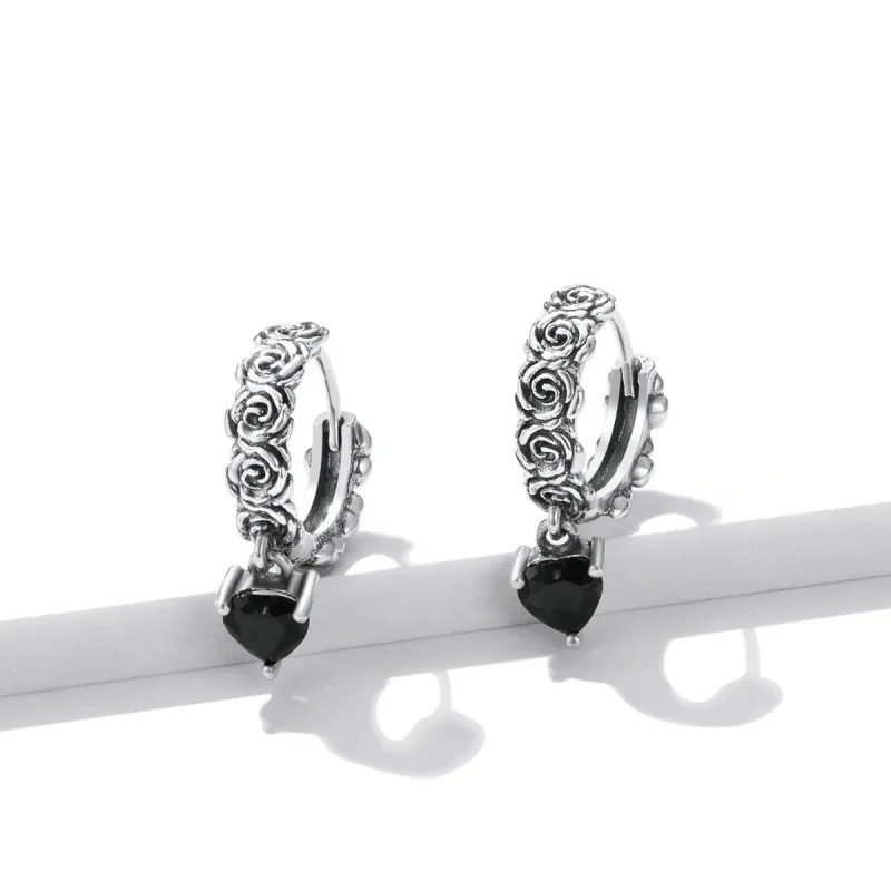 (bilde for) Pandora Style Night Rose Hoop øredobber - BSE535 - Vis 3