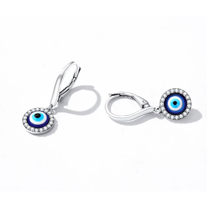 (bilde for) Pandora Style Resin Devil Eye Hoop øredobber - BSE638 - Vis 2
