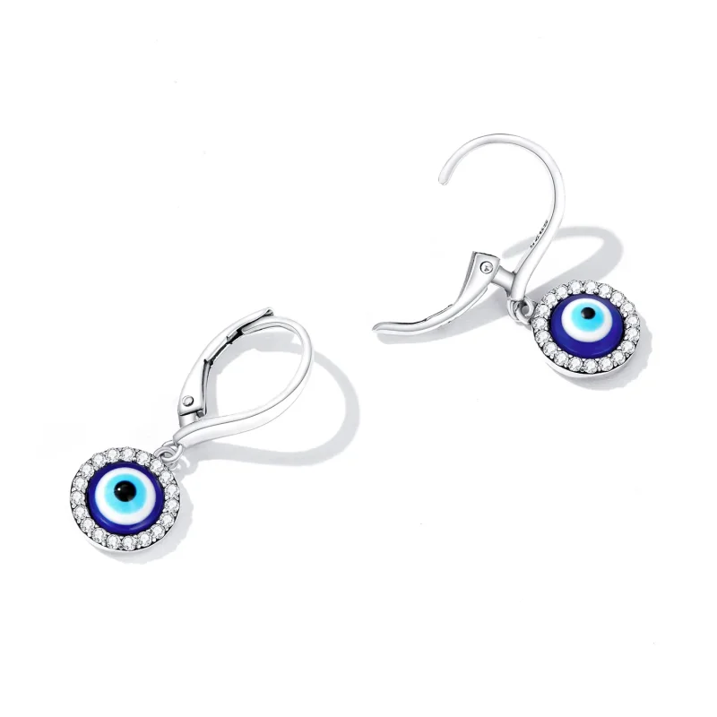 (bilde for) Pandora Style Resin Devil Eye Hoop øredobber - BSE638 - Vis 3