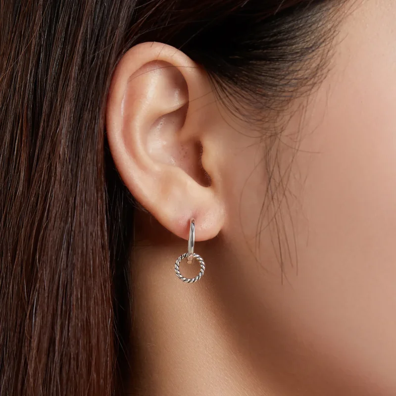 (bilde for) Pandora Style Shuanghuan Hoop øredobber - SCE1199 - Vis 5