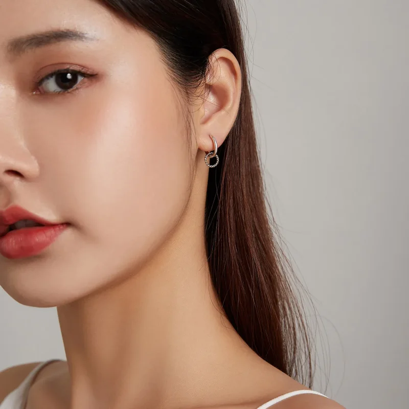(bilde for) Pandora Style Shuanghuan Hoop øredobber - SCE1199 - Vis 6