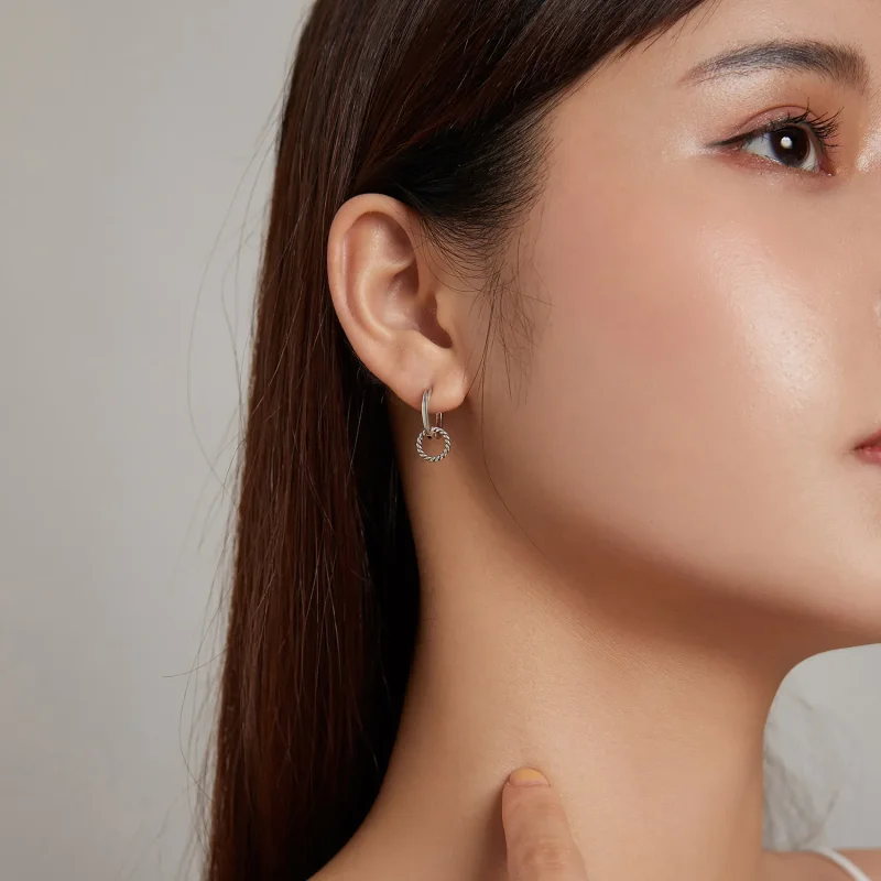 (bilde for) Pandora Style Shuanghuan Hoop øredobber - SCE1199 - Vis 8