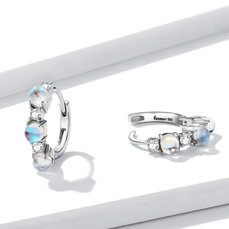 (bilde for) Pandora Style Simple Hoop øredobber - BSE532 - Vis 3