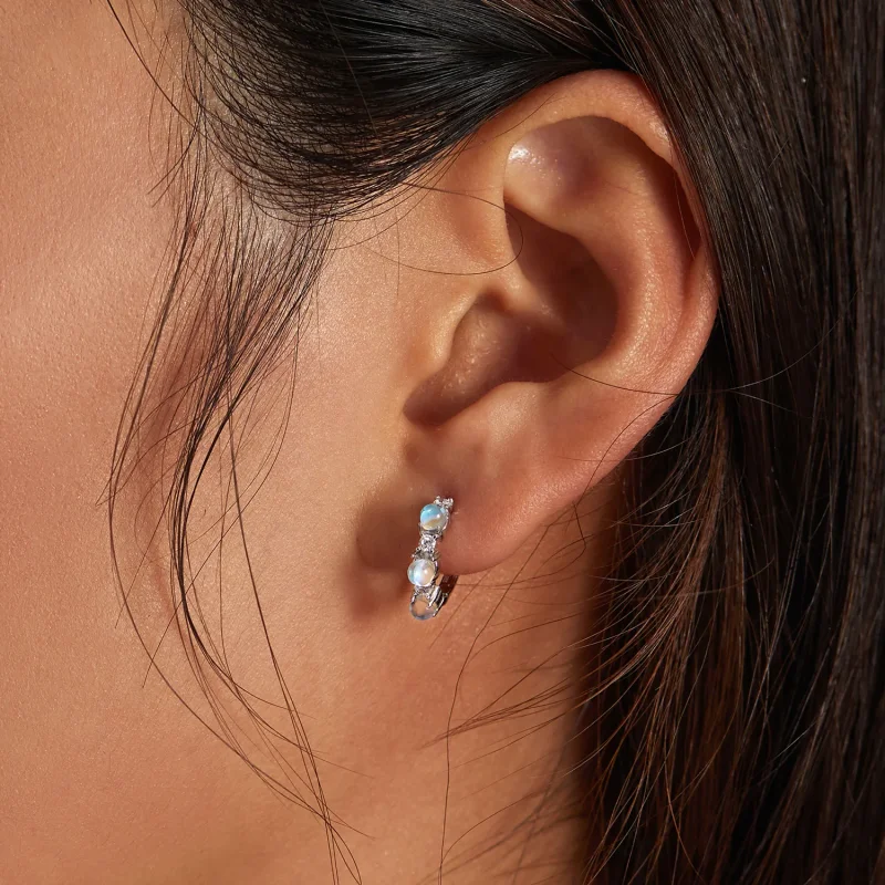 (bilde for) Pandora Style Simple Hoop øredobber - BSE532 - Vis 7