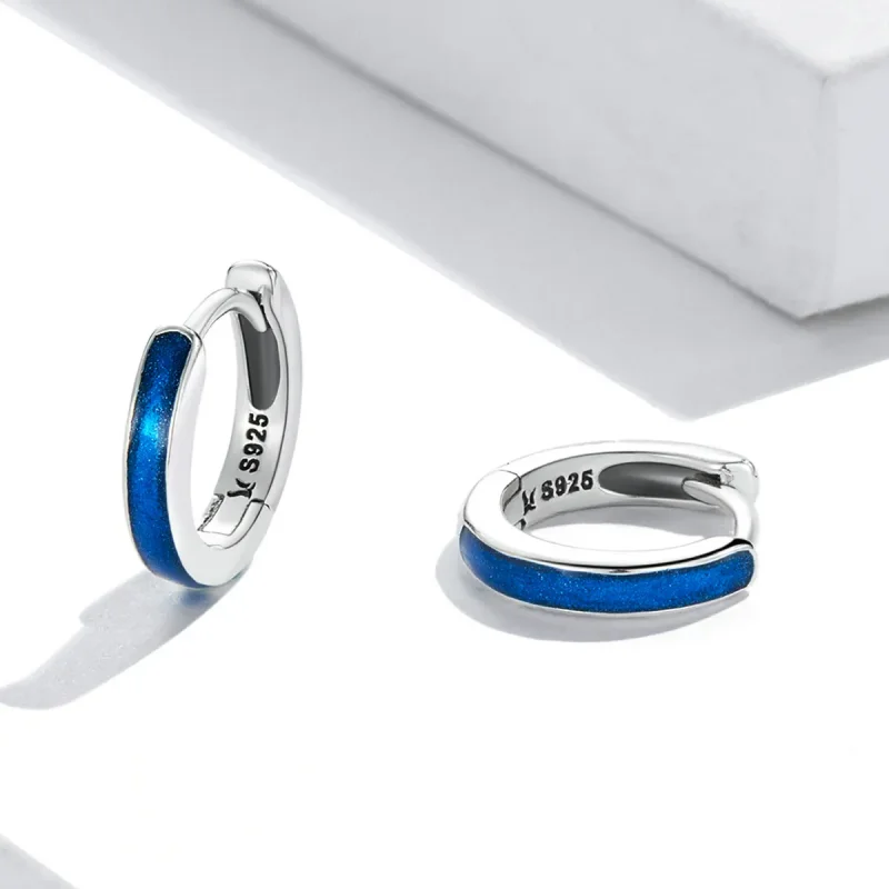 (bilde for) Pandora Style Simple Hoop øredobber - SCE1360 - Vis 3