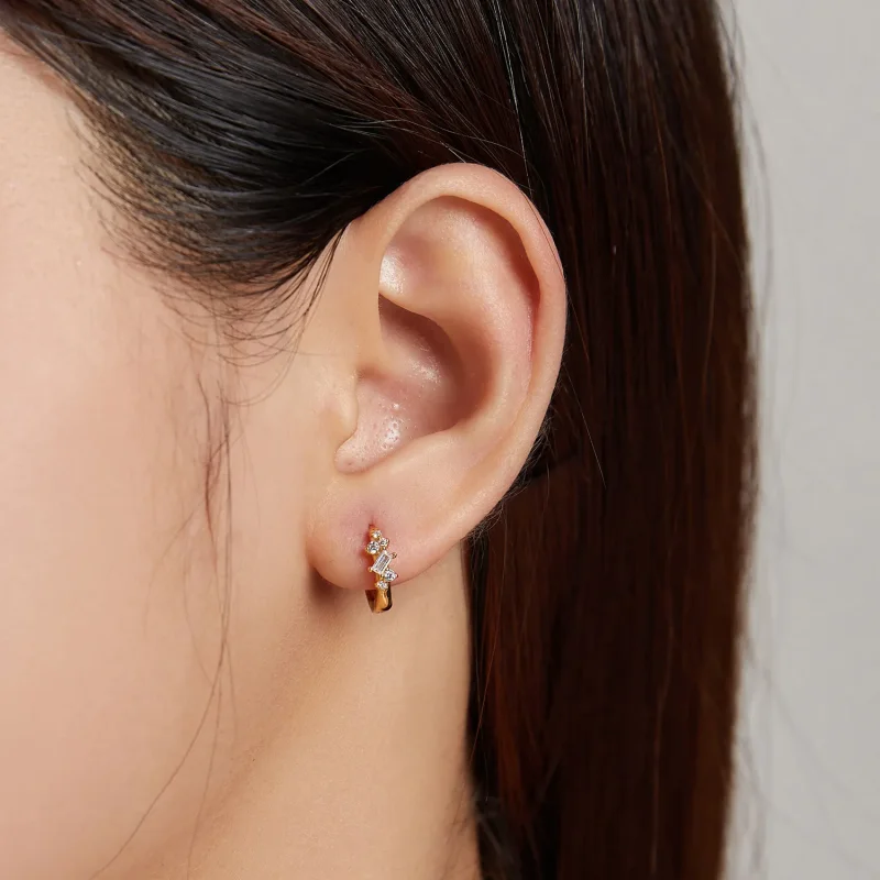 (bilde for) Pandora Style Simple - Starry Hoop øredobber - SCE1189 - Vis 4