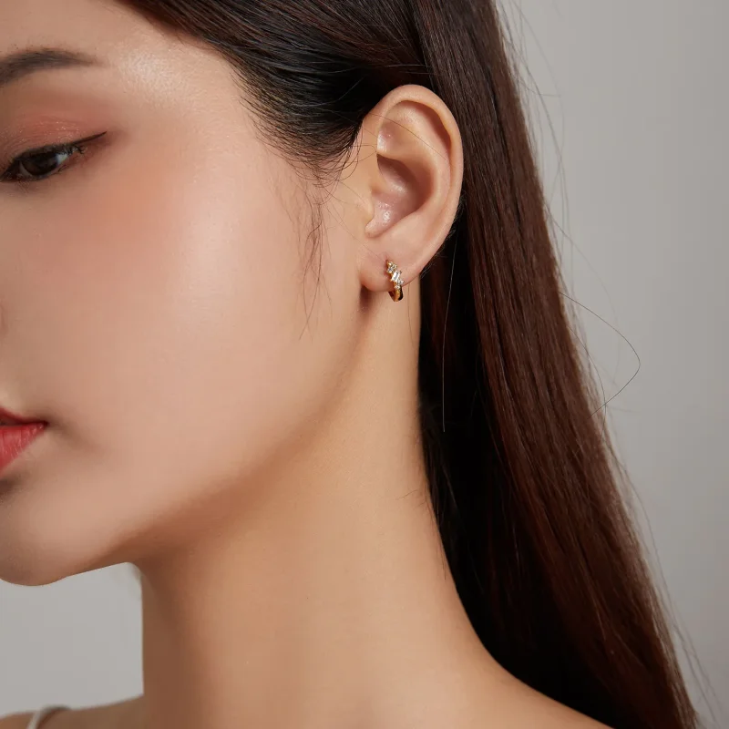 (bilde for) Pandora Style Simple - Starry Hoop øredobber - SCE1189 - Vis 5