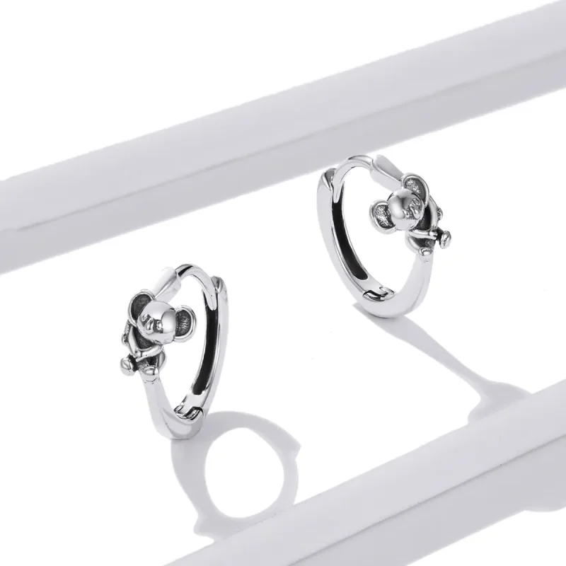 (bilde for) Pandora Style Søte Koala Hoop øredobber - BSE507 - Vis 4