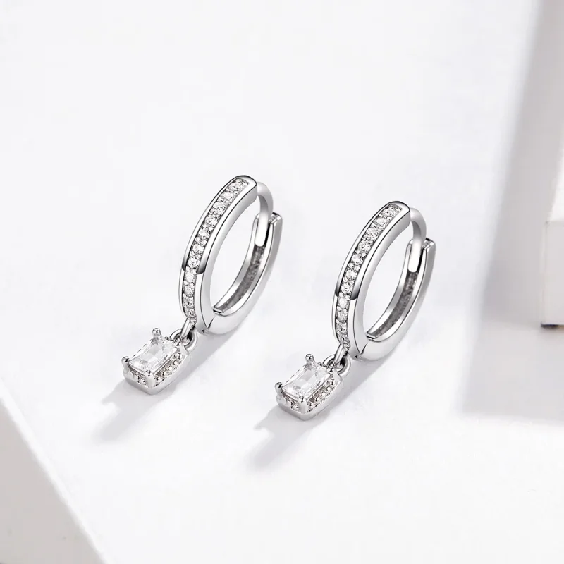 (bilde for) Pandora Style Zircon Love Hoop øredobber - BSE157 - Vis 2