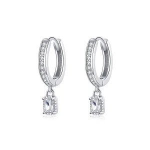(bilde for) Pandora Style Zircon Love Hoop øredobber - BSE157