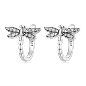 (bilde for) Øredobber i Pandora-stil Dragonfly Hoop - SCE1511