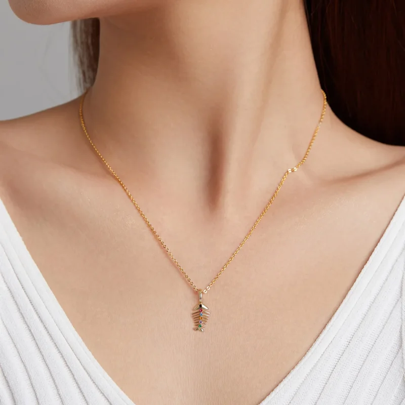 (bilde for) Pandora Style Me Pop Art - Fishbone Dangle - SCP054 - Vis 3