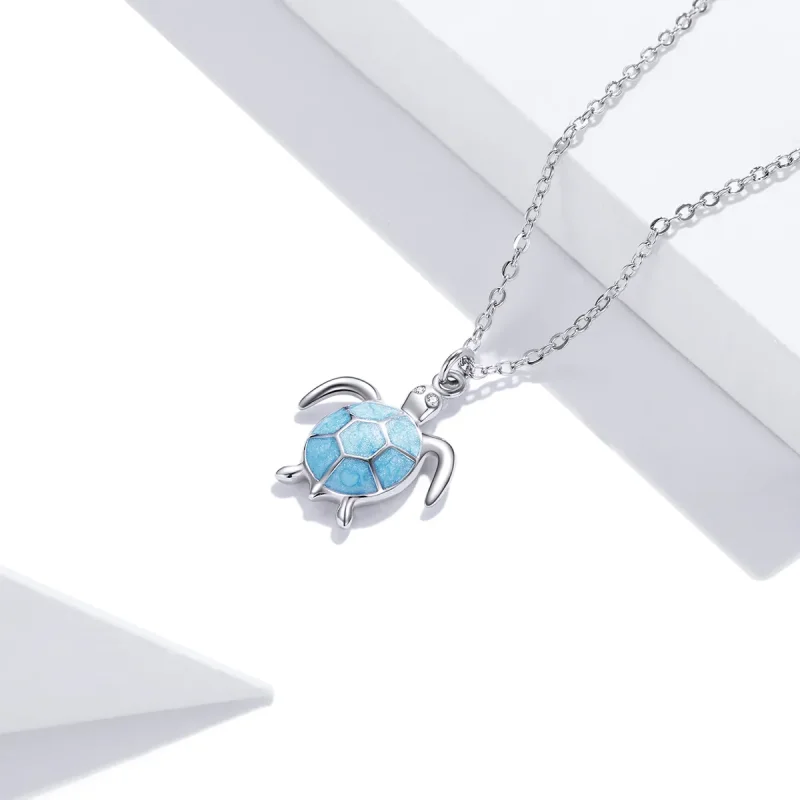 (bilde for) Pandora Style Blue Turtle Halskjede - SCN446 - Vis 3
