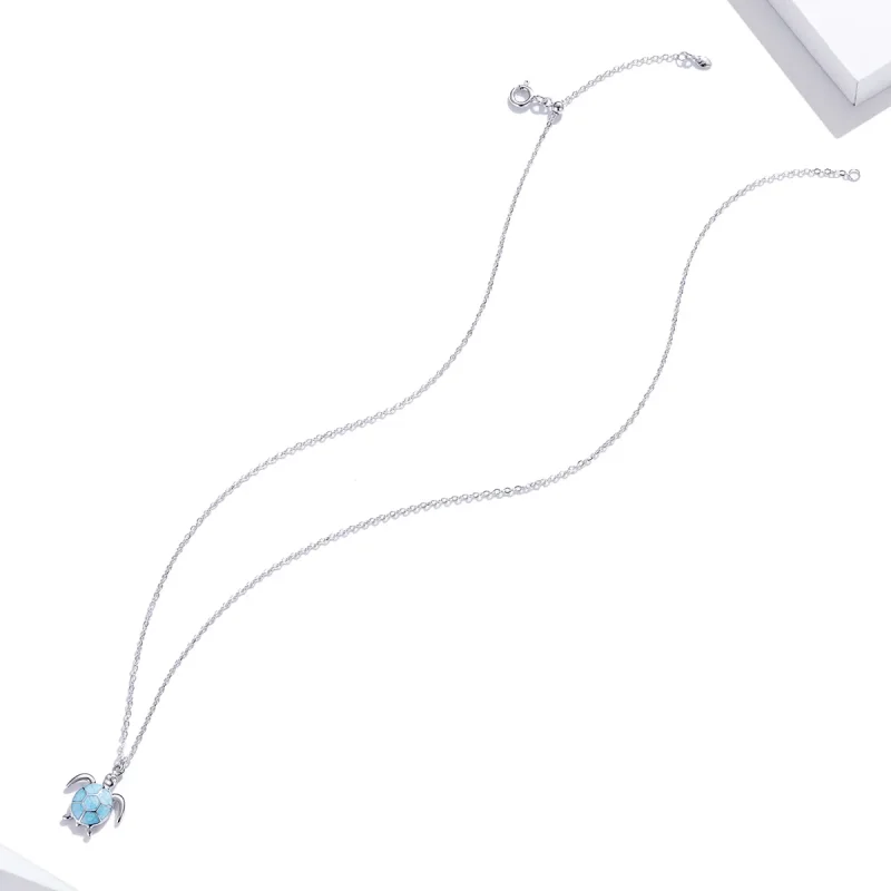 (bilde for) Pandora Style Blue Turtle Halskjede - SCN446 - Vis 5
