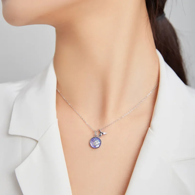 (bilde for) Pandora Style Blue Turtle Halskjede - SCN446 - Vis 6