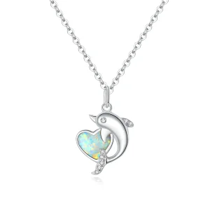 (bilde for) Pandora Style Dolphin Elf Halskjede - SCN412