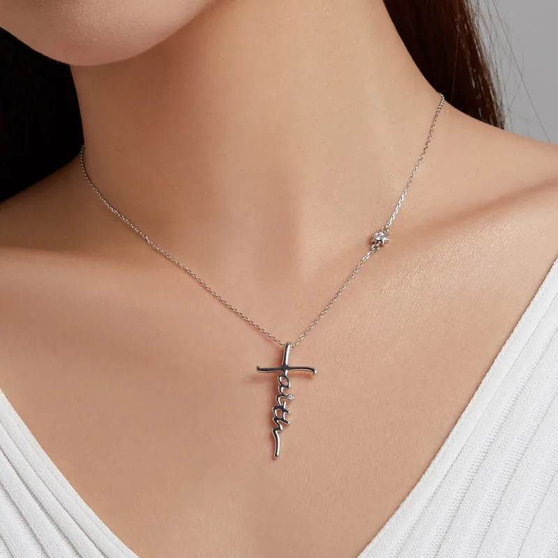 (bilde for) Pandora Style Faith of The Cross Halskjede - BSN231 - Vis 7