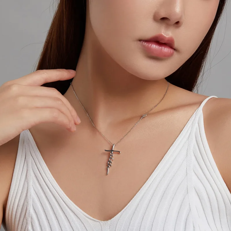 (bilde for) Pandora Style Faith of The Cross Halskjede - BSN231 - Vis 8