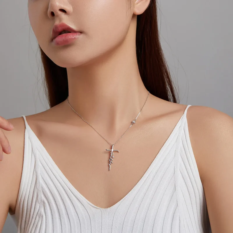 (bilde for) Pandora Style Faith of The Cross Halskjede - BSN231 - Vis 9