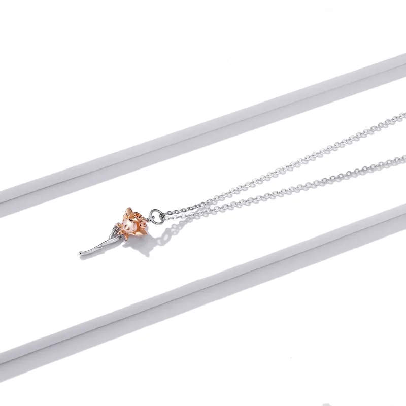 (bilde for) Pandora Style Grasiøs Rose Halskjede - BSN190 - Vis 2