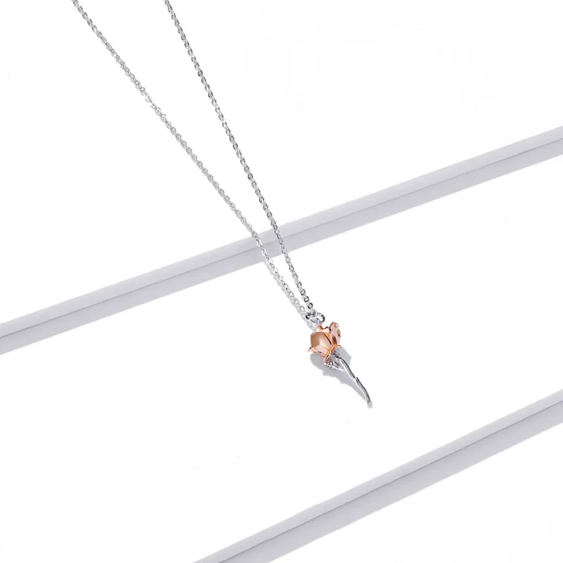 (bilde for) Pandora Style Grasiøs Rose Halskjede - BSN190 - Vis 3