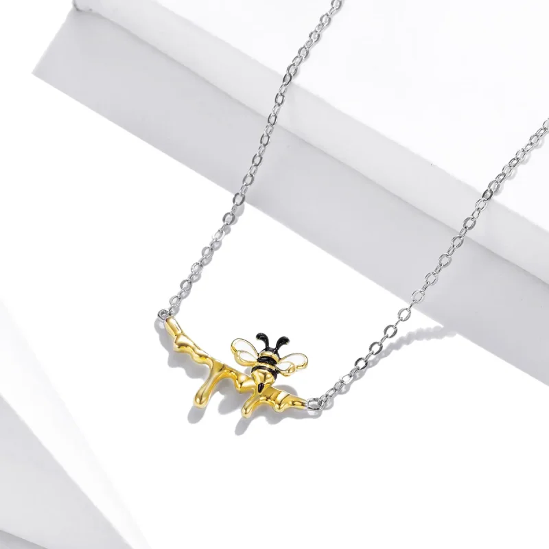 (bilde for) Pandora Style Honning og Bee Halskjede - SCN460 - Vis 3