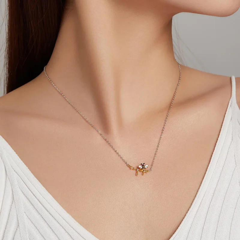 (bilde for) Pandora Style Honning og Bee Halskjede - SCN460 - Vis 6