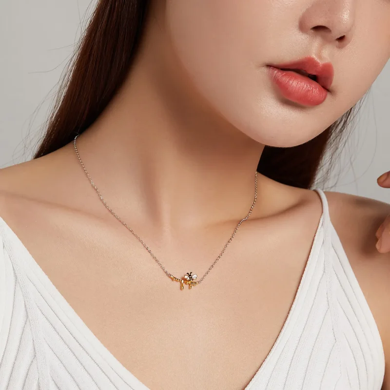 (bilde for) Pandora Style Honning og Bee Halskjede - SCN460 - Vis 7