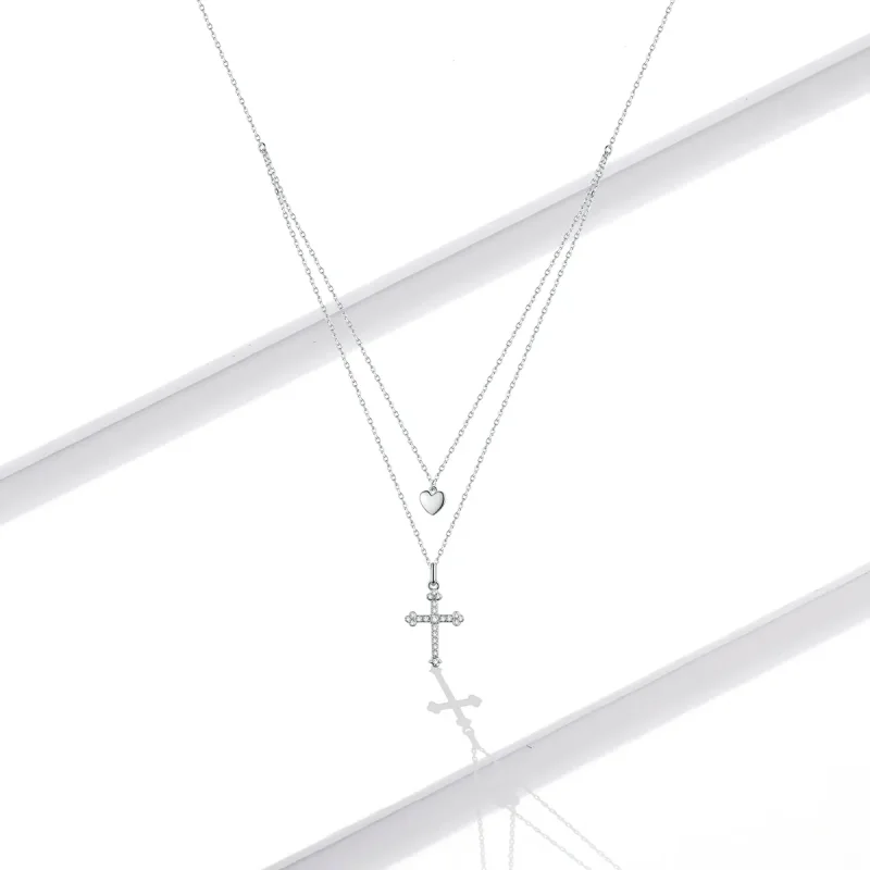 (bilde for) Pandora Style Love Cross Halskjede - BSN197 - Vis 5